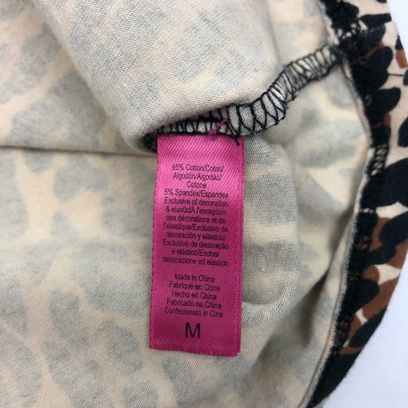 Betsey Johnson Animal Leopard Print Pajamas Nightie Sleep Shirt Dress - Picture 7 of 7